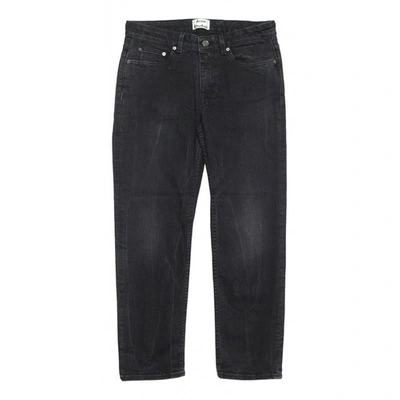 Pre-owned Acne Studios Row Black Cotton - Elasthane Jeans