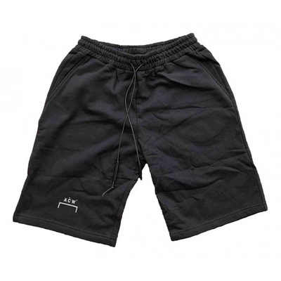 Pre-owned A-cold-wall* Black Cotton Shorts