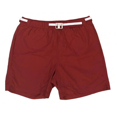 Pre-owned Louis Vuitton Red Polyester Shorts