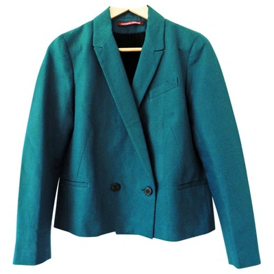 Pre-owned Comptoir Des Cotonniers Green Cotton Jacket