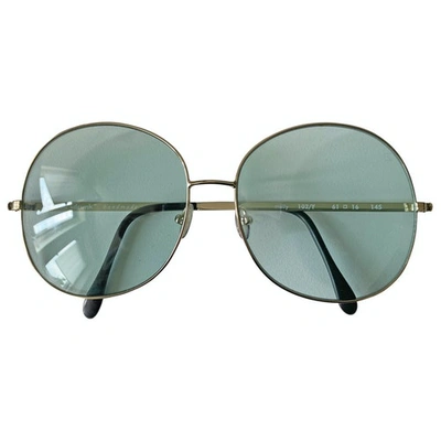 Pre-owned Bob Sdrunk Green Metal Sunglasses