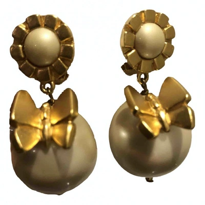 Pre-owned Lanvin Gold Pearls Earrings