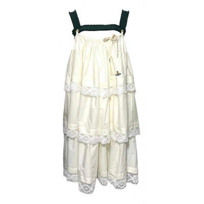 Pre-owned Vivienne Westwood Ecru Cotton Dress