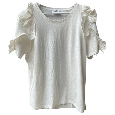Pre-owned Sonia By Sonia Rykiel White Cotton  Top