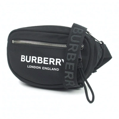 Pre-owned Burberry Black Cloth Belt Bag