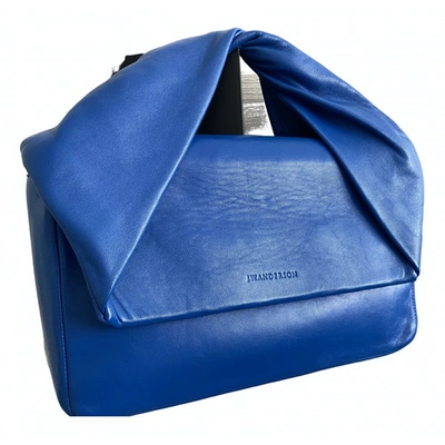 Pre-owned Jw Anderson Blue Leather Handbag