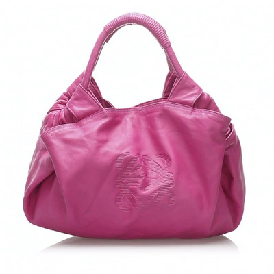Pre-owned Loewe Pink Leather Handbag