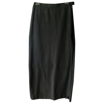 Pre-owned Costume National Maxi Skirt In Black