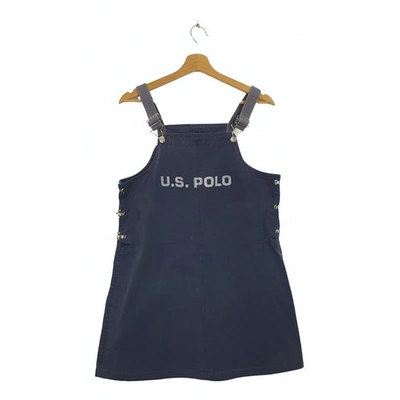 Pre-owned Polo Ralph Lauren Blue Cotton Dress