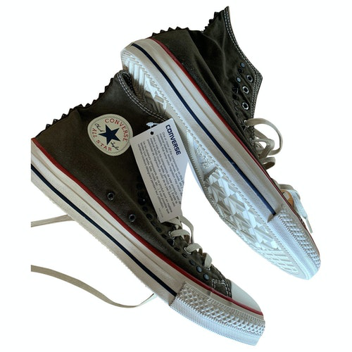 converse khaki trainers