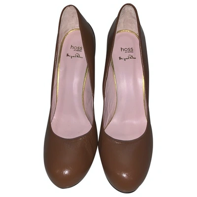 Pre-owned Hoss Intropia Brown Leather Heels