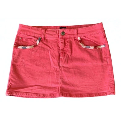 Pre-owned Swildens Mini Skirt In Pink