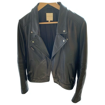 Pre-owned Gerard Darel Black Leather Leather Jacket