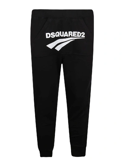 Shop Dsquared2 Cotton Sweatpants In Black