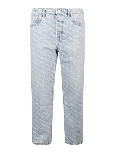 Shop Alexander Wang Skater Jeans In Light Blue