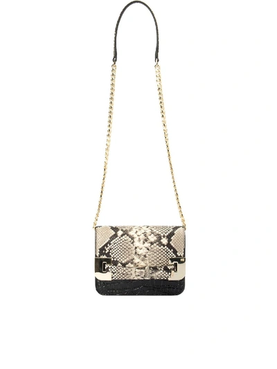 Shop Class Roberto Cavalli Milano Cross Body Bag In Reptile Print In Animal Print