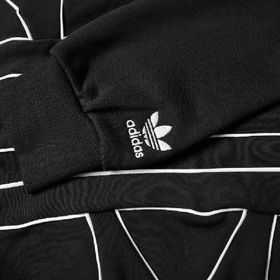 Shop Adidas Originals Adidas Big Trefoil Outline Hoody In Black