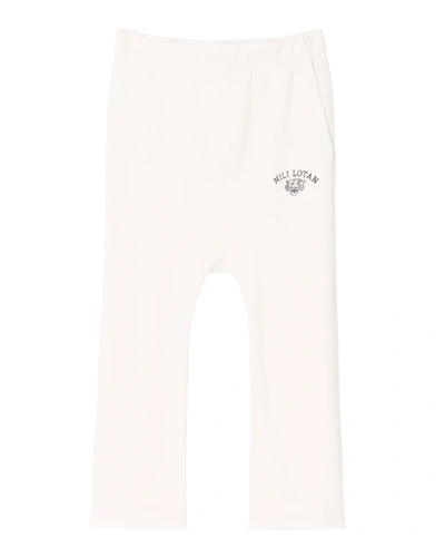 Shop Nili Lotan Tiger Sf Sweatpant In Ecru