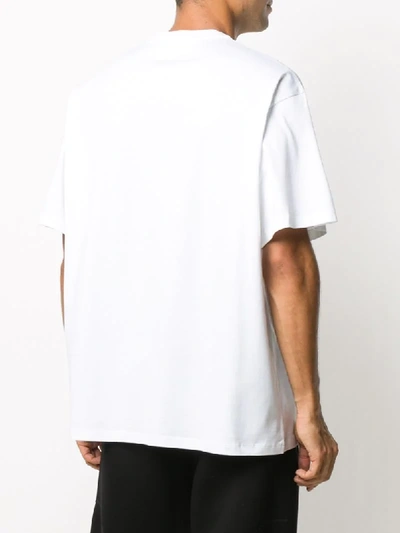 Shop Neil Barrett The Rockstar God Print T-shirt In White