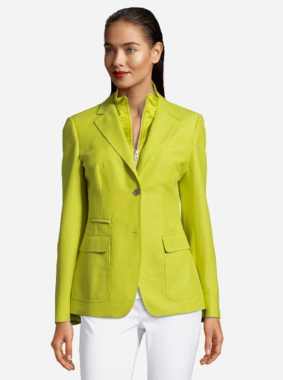 Shop Robert Graham Kelly Solid Jacket In Citrus