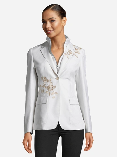 Shop Robert Graham Kelly Solid Jacket In White