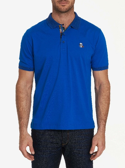 Shop Robert Graham Easton Polo In Cobalt