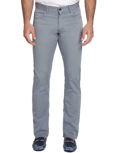 Shop Robert Graham Seaton Perfect Fit Pants In Medium Grey