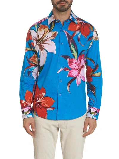 Shop Robert Graham Limited Edition Ariel Embroidered Sport Shirt In Multi