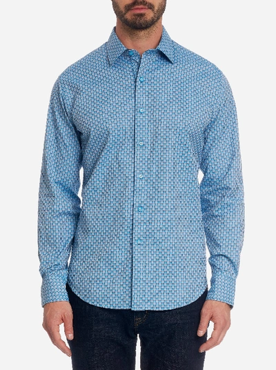 Shop Robert Graham Melrose Sport Shirt In Teal