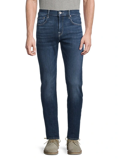 Shop 7 For All Mankind Ryley Clean Pocket Skinny-cut Jeans In Denim