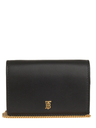 Shop Burberry Card Holder In Black