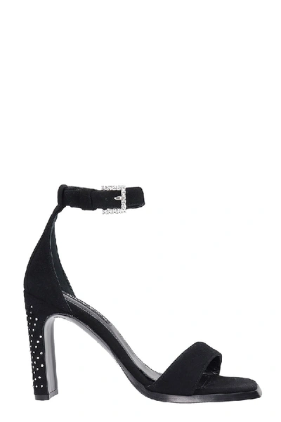 Shop Kate Cate Edie Sandals In Black Suede