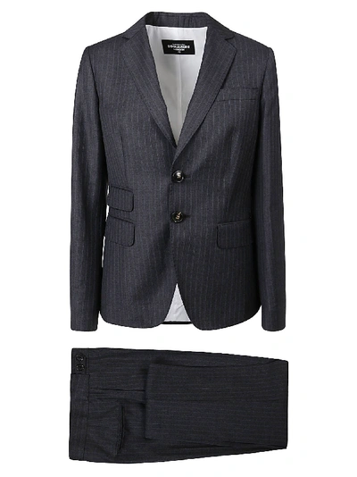 Shop Dsquared2 Pinstripe Suit In Grey
