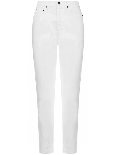 Shop Saint Laurent Jeans In White