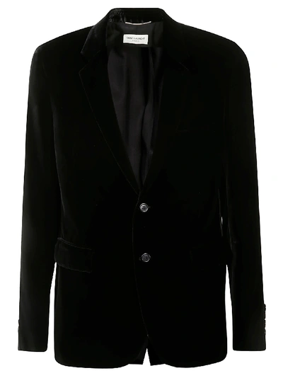 Shop Saint Laurent Single-breasted Two-button Blazer In Black