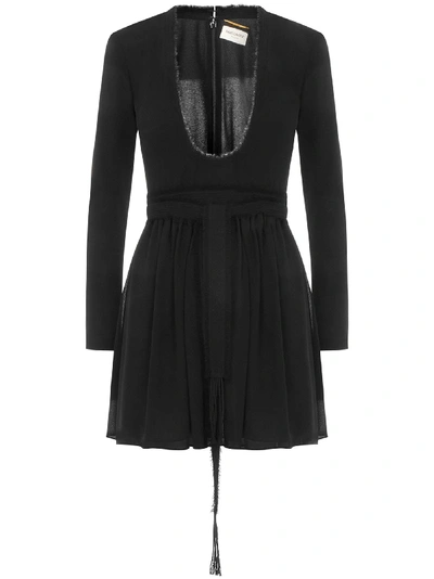 Shop Saint Laurent Dress In Black