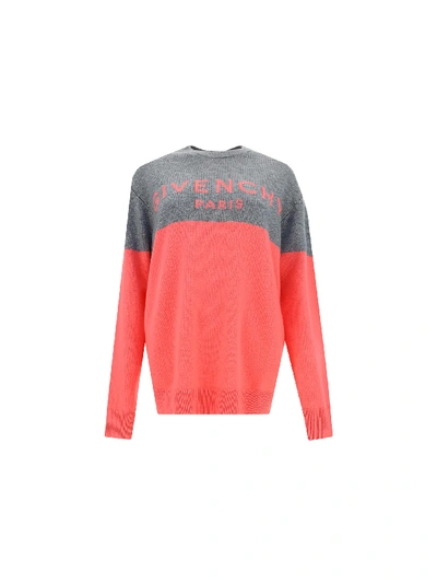 Shop Givenchy Sweater In Pink/grey