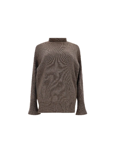 Shop Agnona Knitwear In Taupe