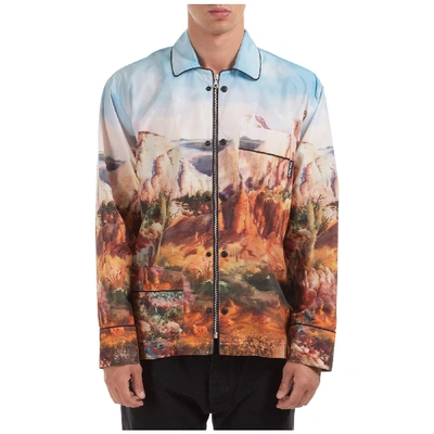 Shop Palm Angels Canyon Jacket In Blu