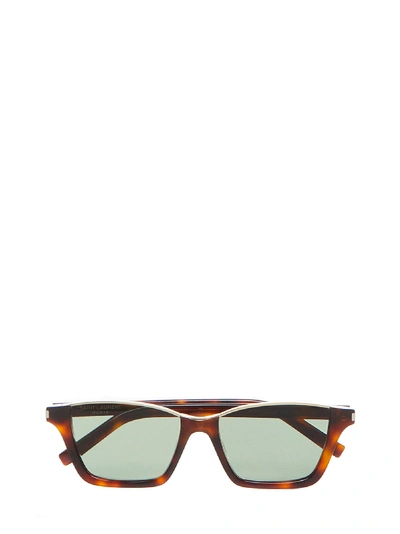 Shop Saint Laurent Sl 365 Dylan Sunglasses In Brown