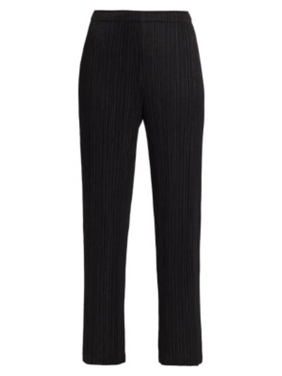 Shop Issey Miyake Thicker Bottoms 2 Pants In Black
