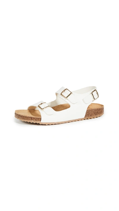 Shop Mansur Gavriel Cloud Sandals In White