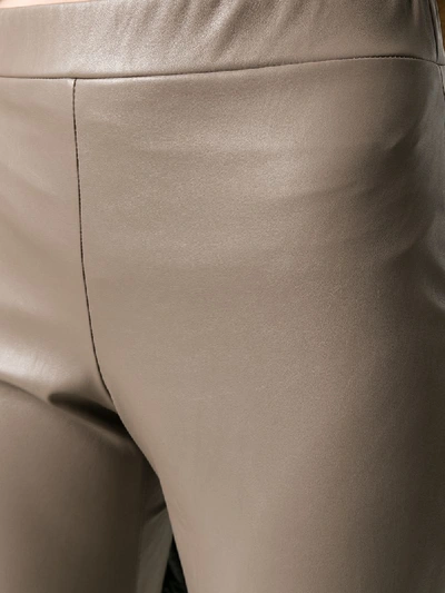 Shop Max Mara Mid-rise Skinny-fit Trousers In Neutrals