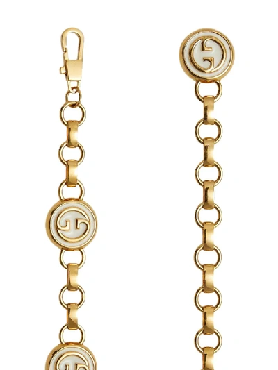 Shop Gucci Interlocking G Chain Belt In Gold
