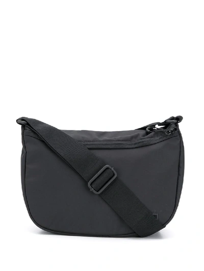 Shop Ganni Baguette-inspired Shoulder Bag In Black