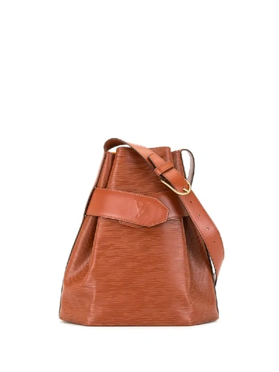 Pre-owned Louis Vuitton 1996  Sac Depaule Pm Shoulder Bag In Brown