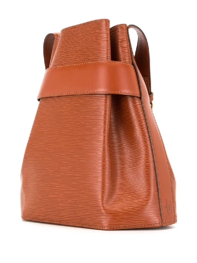 Pre-owned Louis Vuitton 1996  Sac Depaule Pm Shoulder Bag In Brown