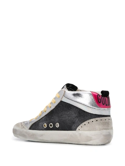 Shop Golden Goose Mid Star Lace-up Sneakers In Neutrals