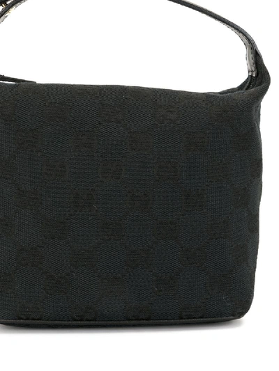 Pre-owned Gucci Gg Supreme Mini Bag In Black
