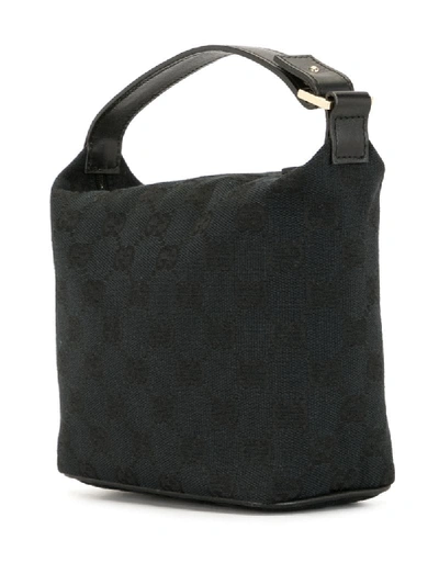 Pre-owned Gucci Gg Supreme Mini Bag In Black